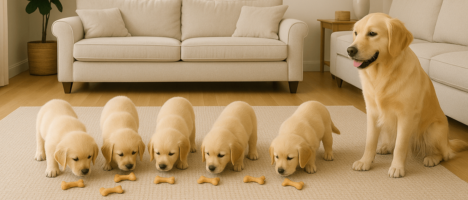 Cookies Policy FetchyFriends - Dog family learning about cookies