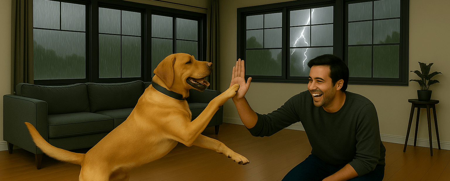 Calming products to help calm your dog during thunderstorms