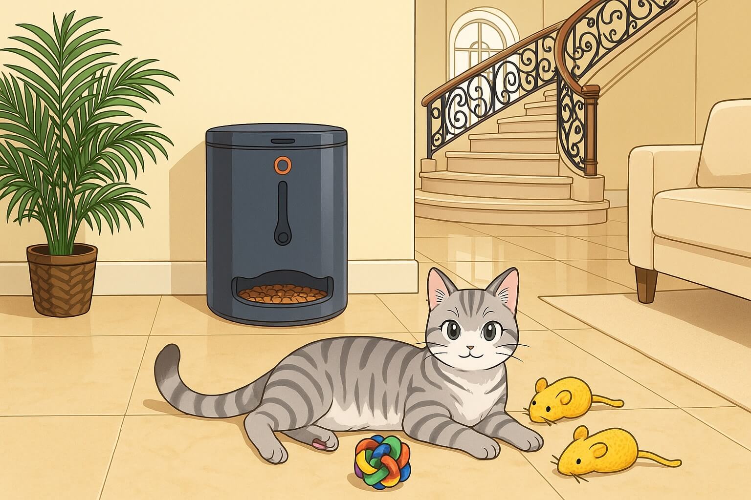 Top automatic cat feeders with smart features and portion control