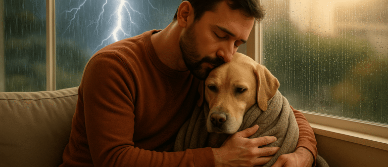 5 Quick Tips to Keep Your Dog Calm During Thunderstorms 🌩️