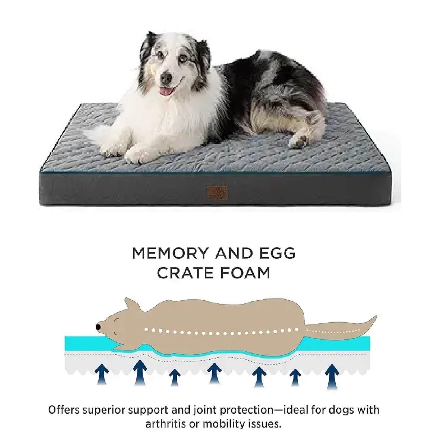 Bedsure Orthopedic Dog Bed – Extra large memory foam bed with removable washable cover