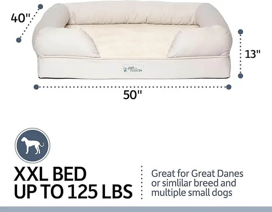 PetFusion Ultimate Dog Bed XXL dimensions for large dogs and multi-pet households