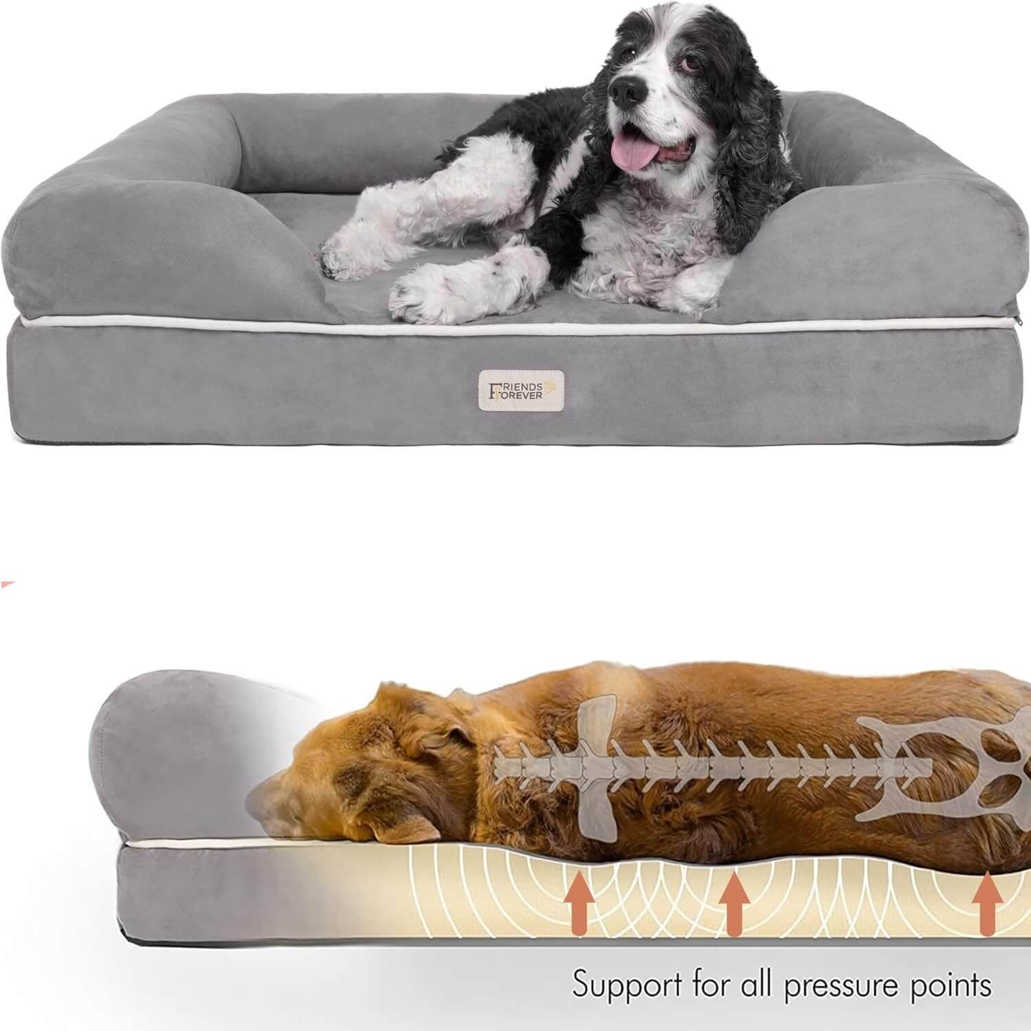 best indoor dog beds – Friends Forever Orthopedic Sofa Dog Bed