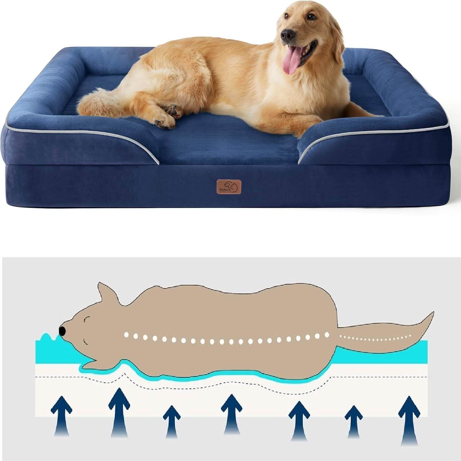 best indoor dog beds – Bedsure Orthopedic Dog Bed XL