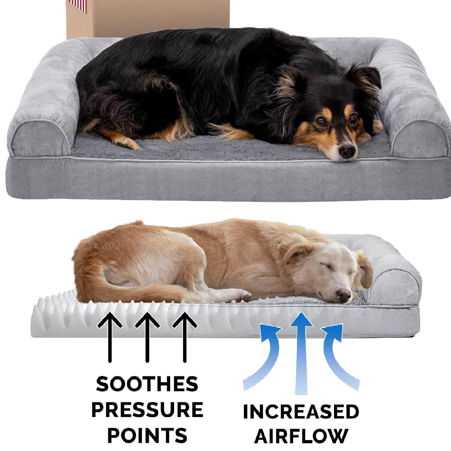 best indoor dog beds – Furhaven Orthopedic Sofa-Style Dog Bed