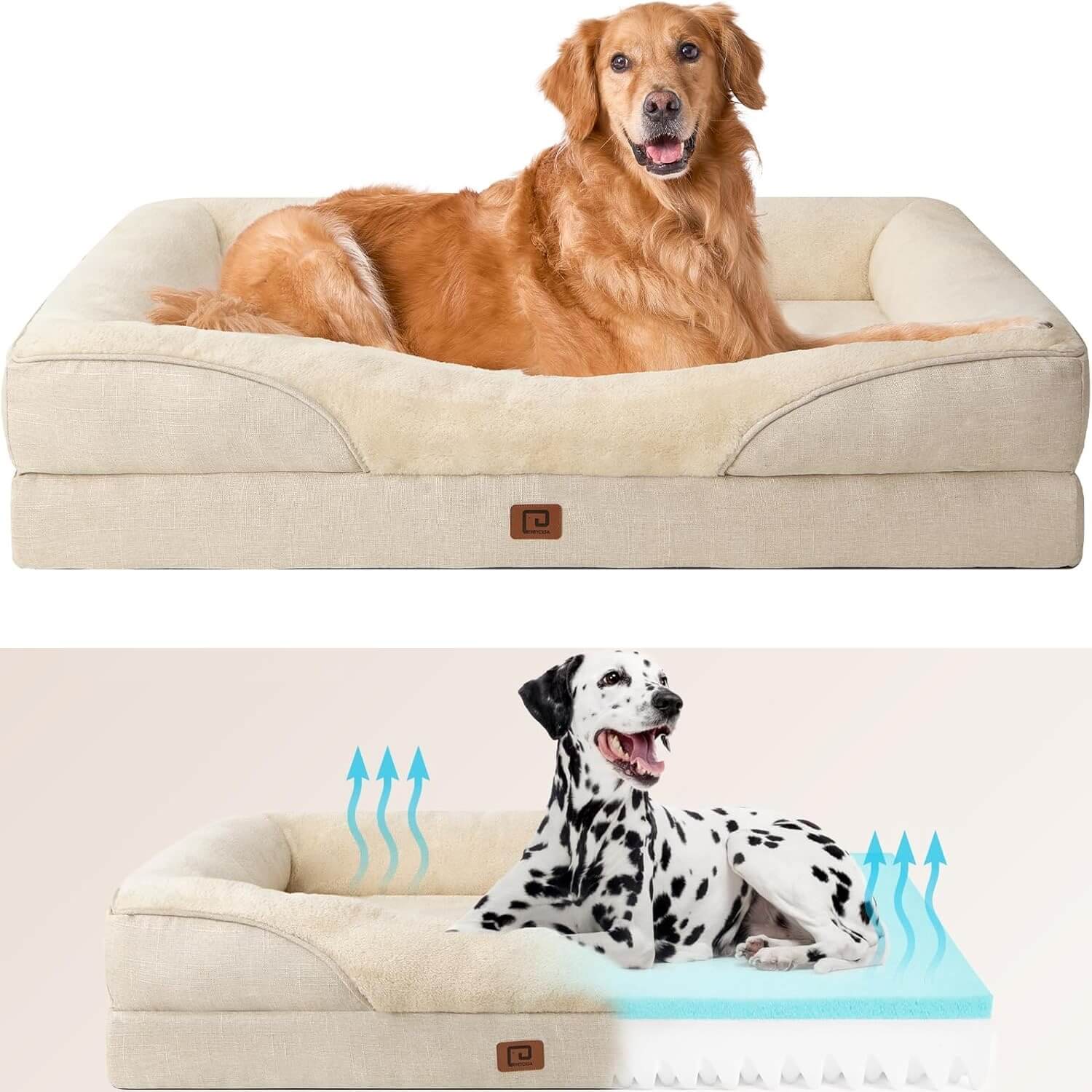 best indoor dog beds – EHEYCIGA Memory Foam XL Dog Bed