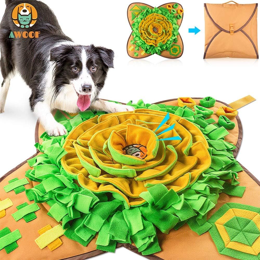 interactive feeding snuffle mat for dogs