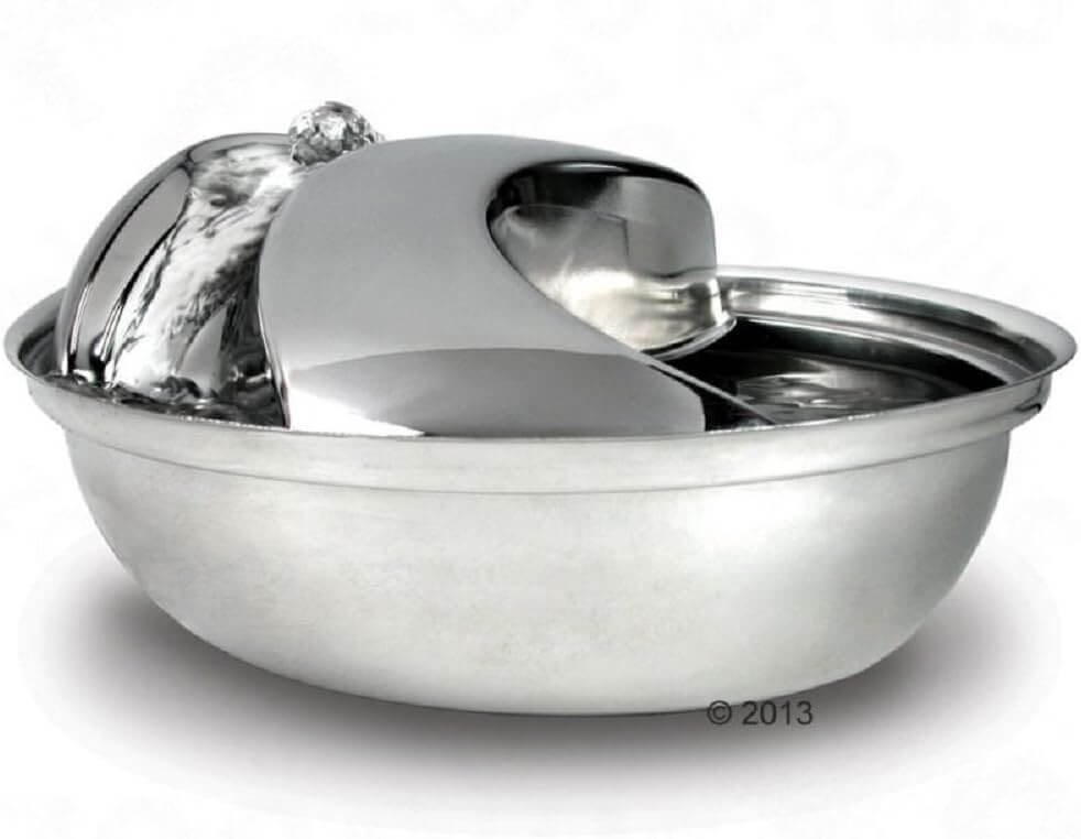 Pioneer Pet Fountain stainless steel raindrop design for cats and dogs