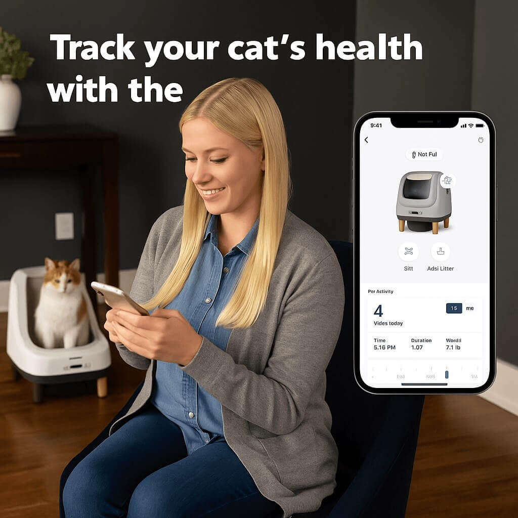 PetSafe ScoopFree OpenSky Automatic Cat Litter Box – App-controlled self-cleaning system with health monitoring