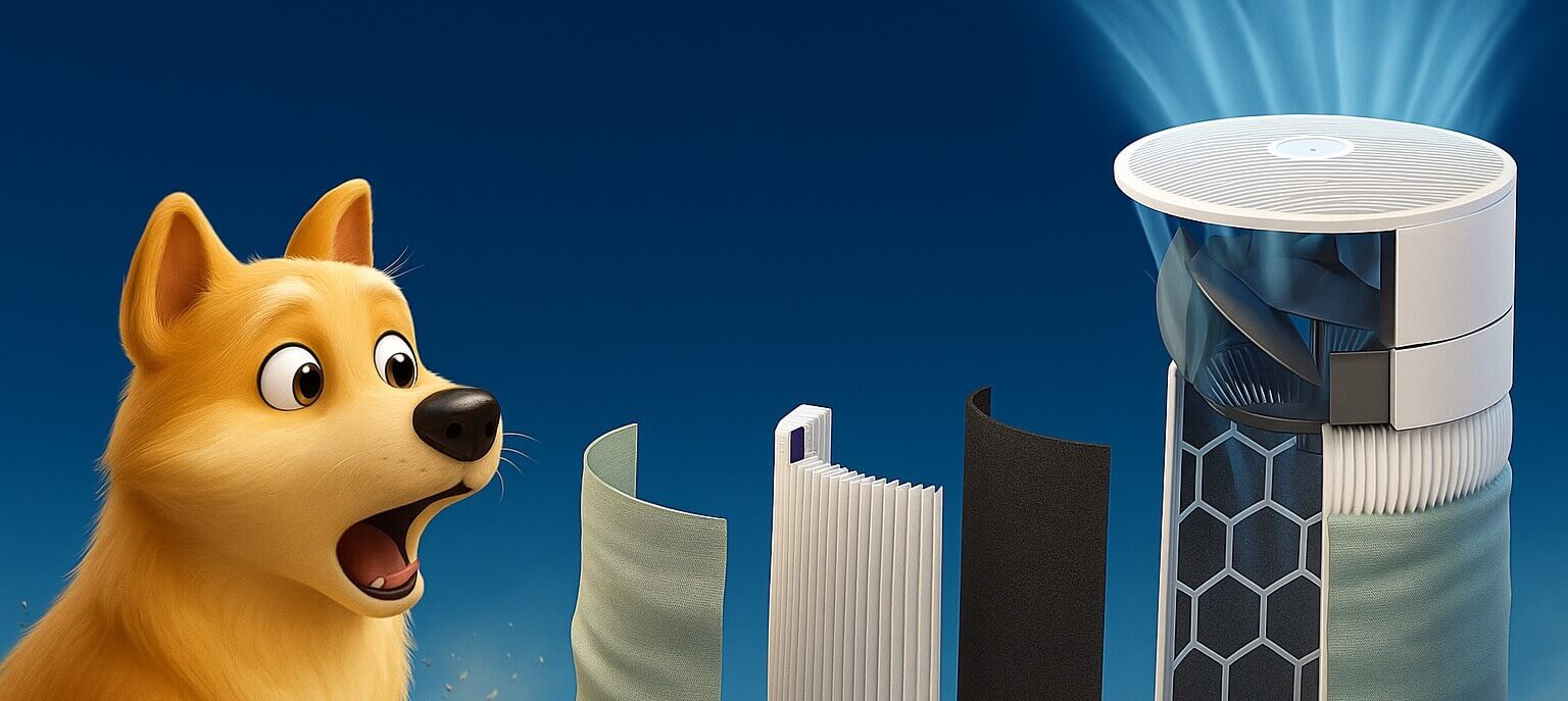 Happy pets and families enjoying fresher air with the WINIX 5510 Air Purifier