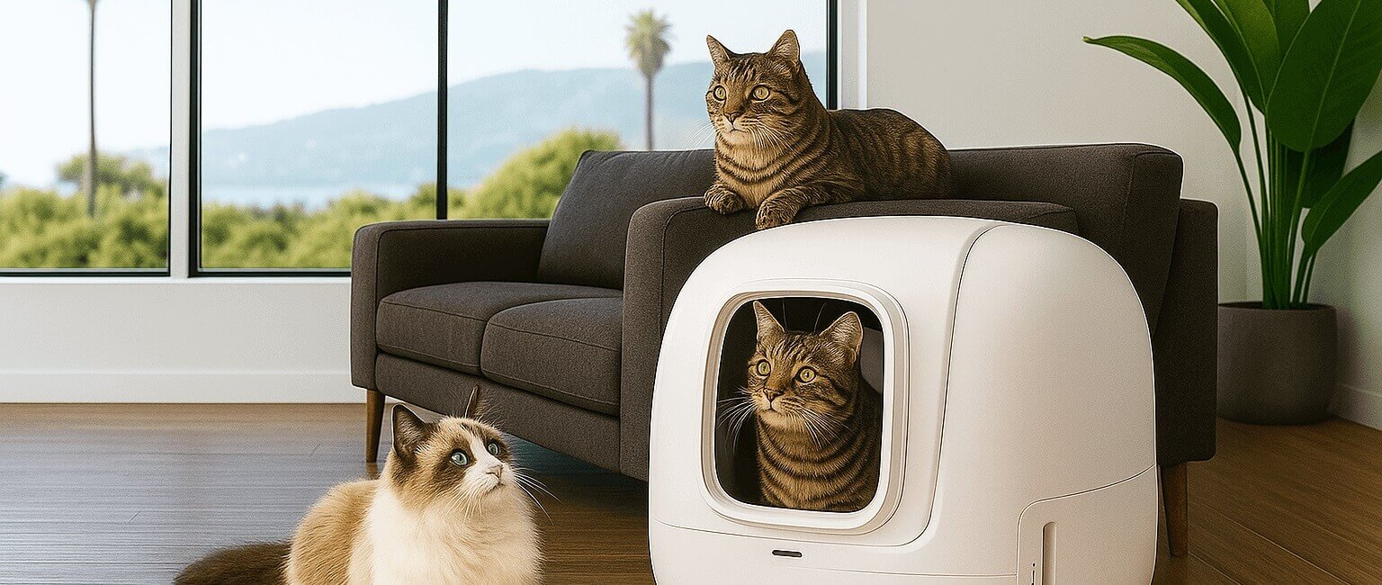 PETKIT 2025 Purobot Max AI self-cleaning litter box with facial recognition and 5G WiFi