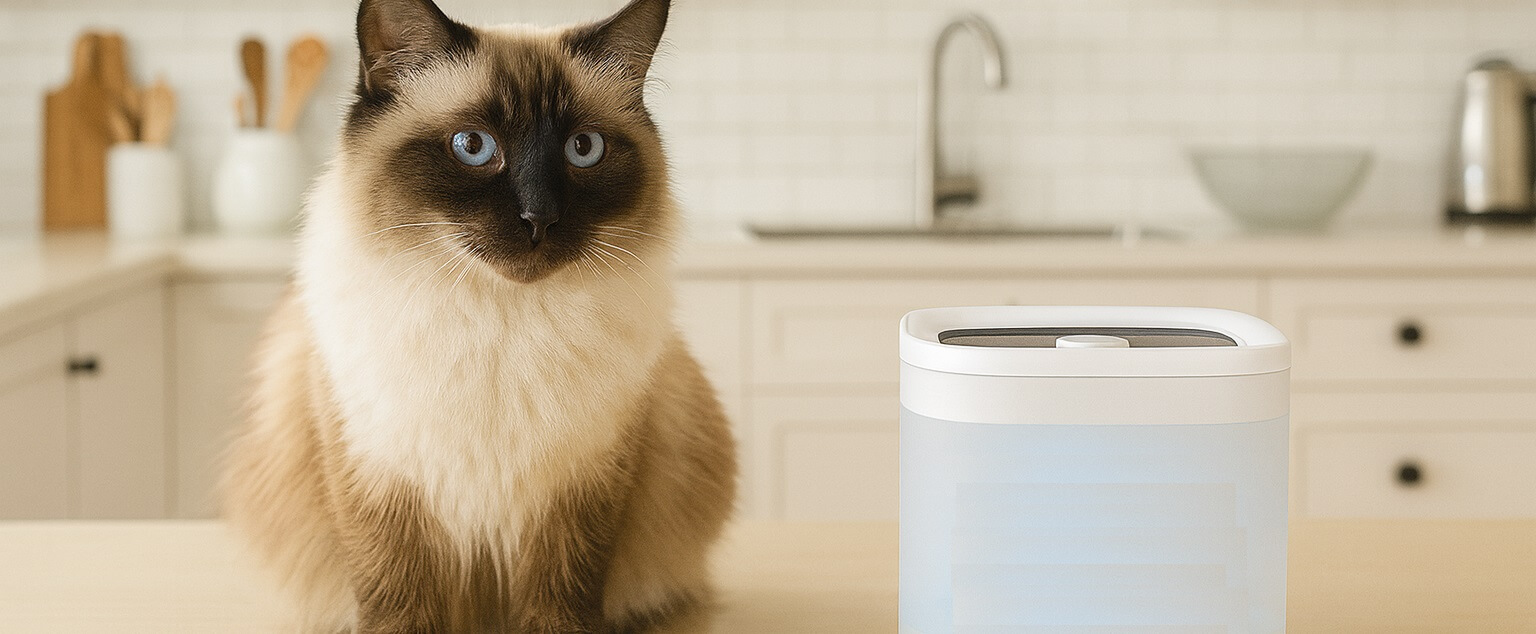 PETKIT New Cat Water Fountain – Wireless Pump, Ultra-Quiet 65oz/1.85L Capacity, Detachable Design and Filters for Fresh Pet Water