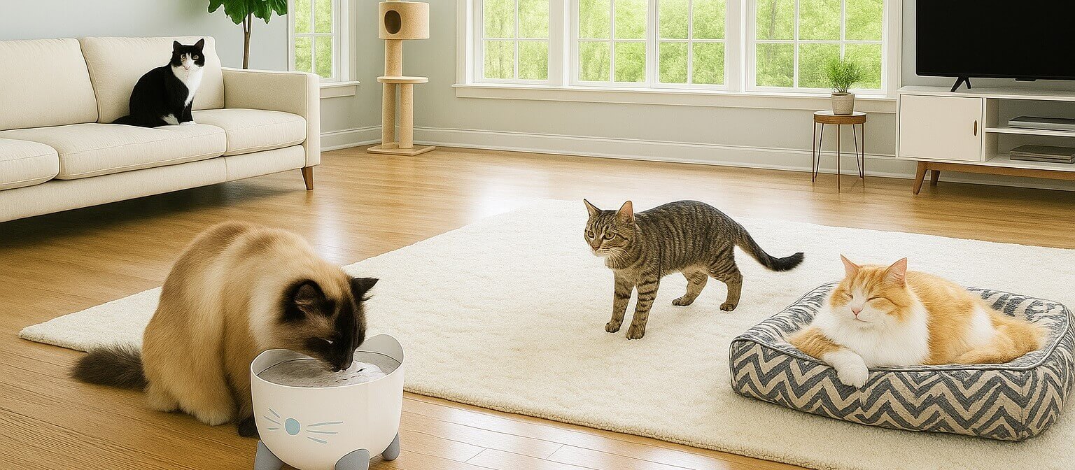 Catit PIXI Smart Fountain – automatic cat drinking fountain with UV-C light and app support