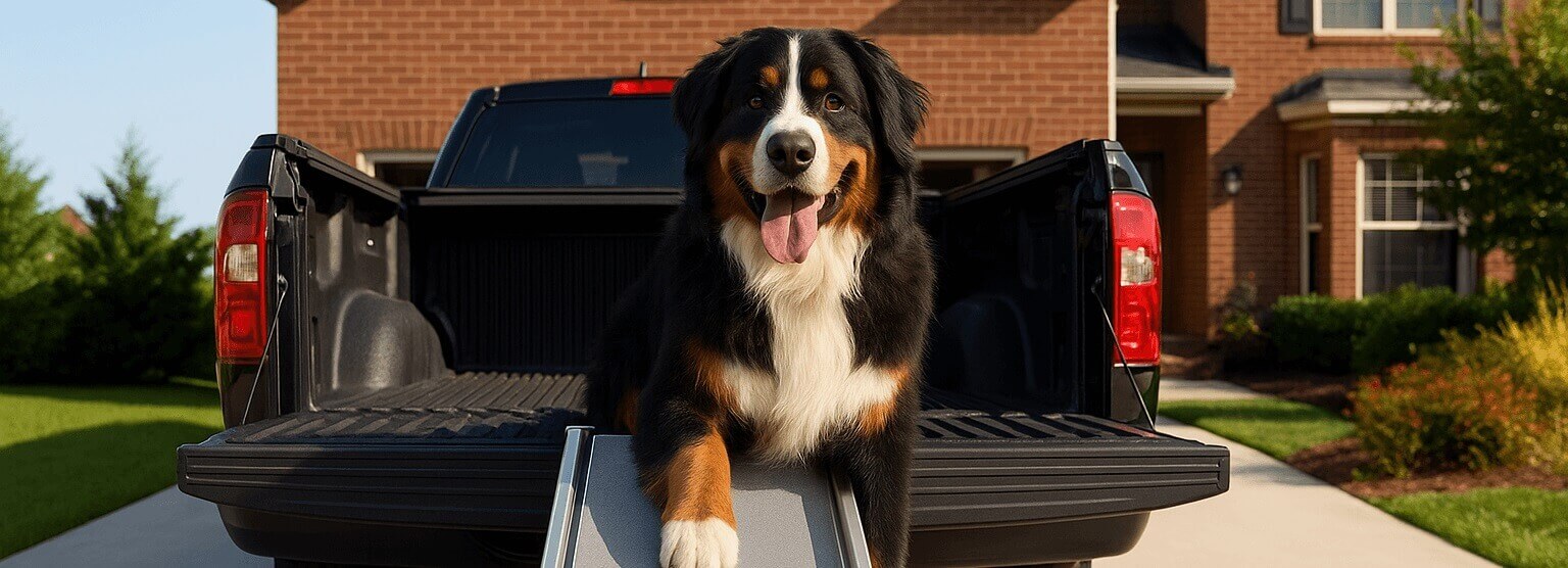 PetSafe Telescoping Dog Ramp – portable ramp for cars, trucks, and SUVs, safe for large dogs