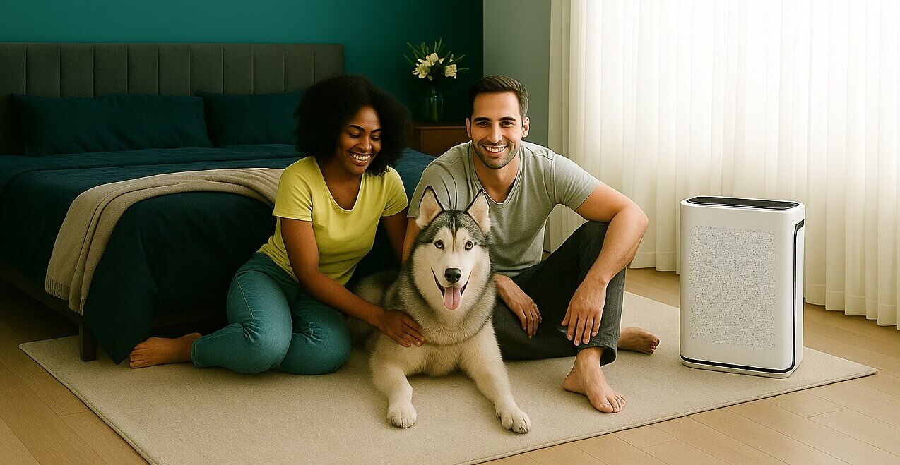 LEVOIT Vital 200S-P Air Purifier – large room HEPA filter for homes with pets