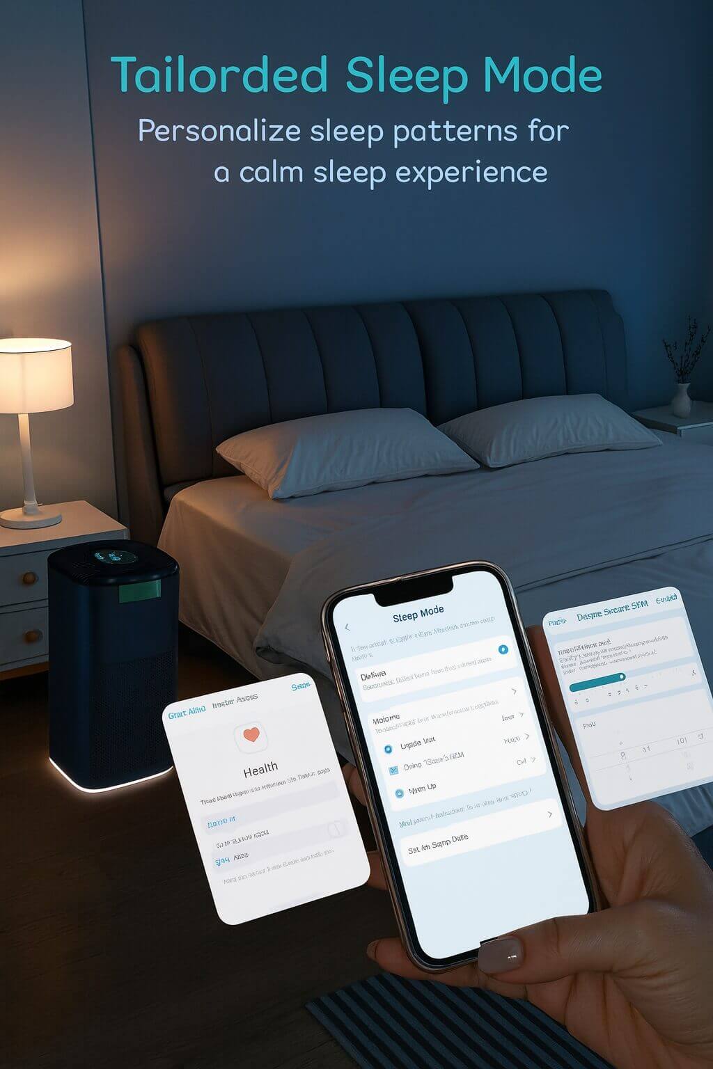 LEVOIT Core 200S-P personalized Sleep Mode for pet-friendly homes