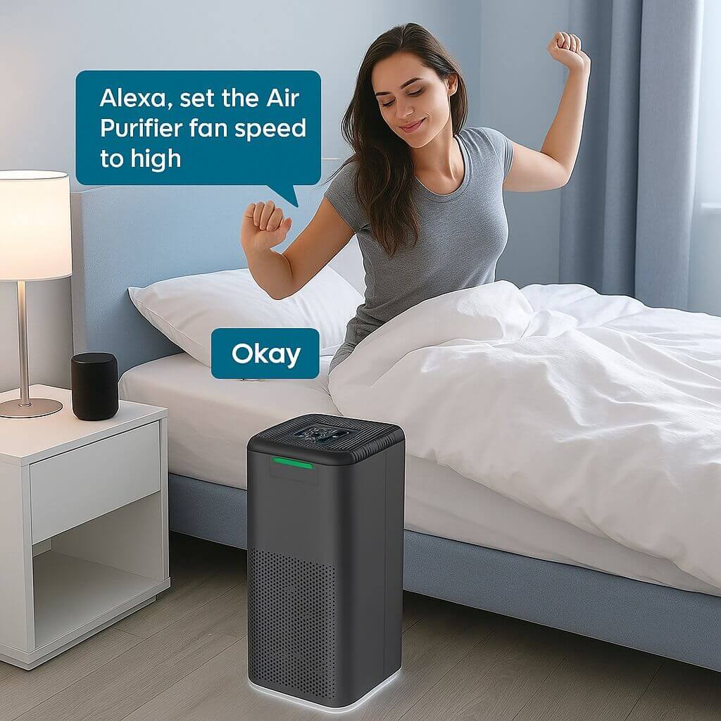 WELOV Smart Air Purifier with Matter & Alexa support