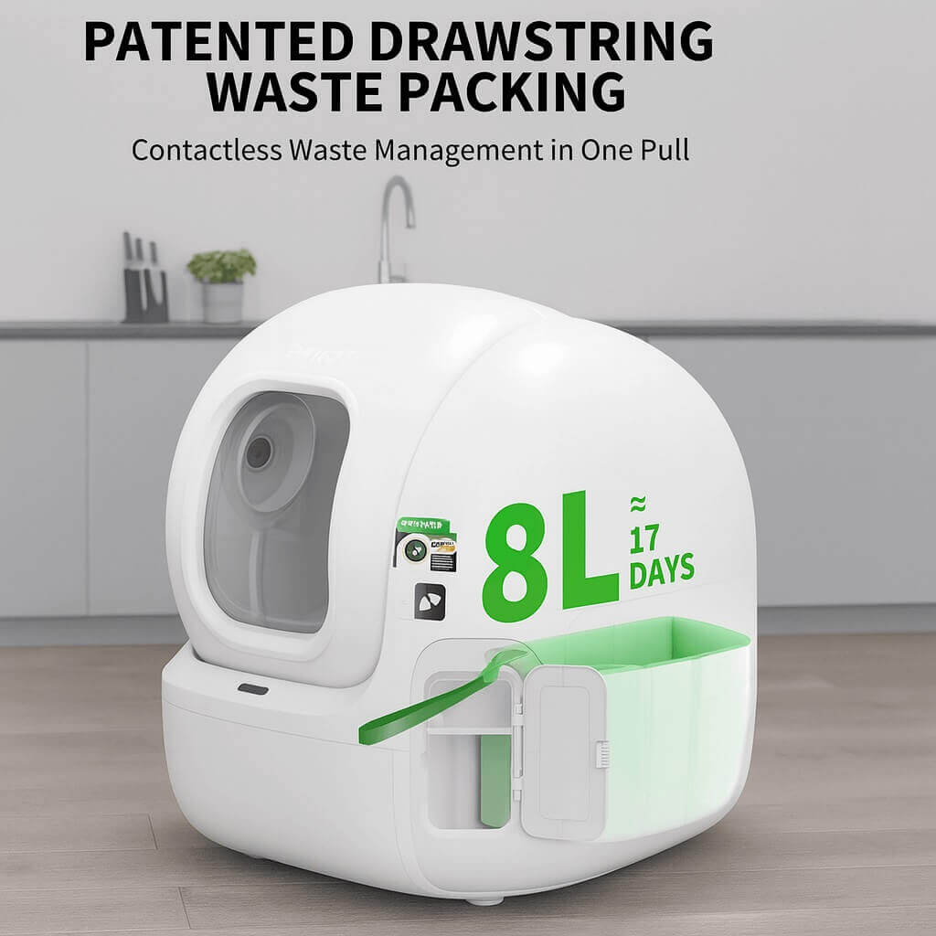 PETKIT 2025 Purobot Max automatic self-cleaning litter box with odor control and app monitoring