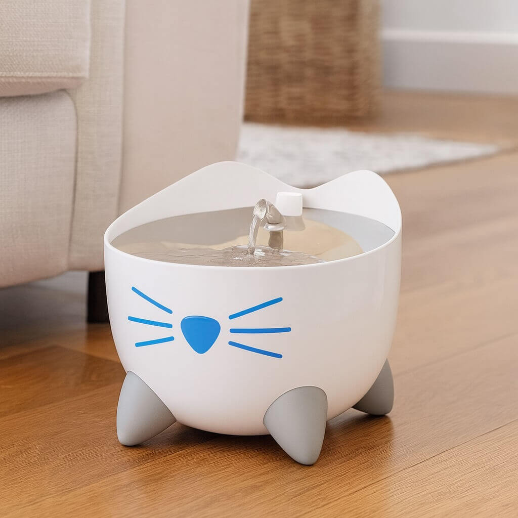 Catit PIXI Smart Fountain – automatic cat water fountain with UV-C light and app control