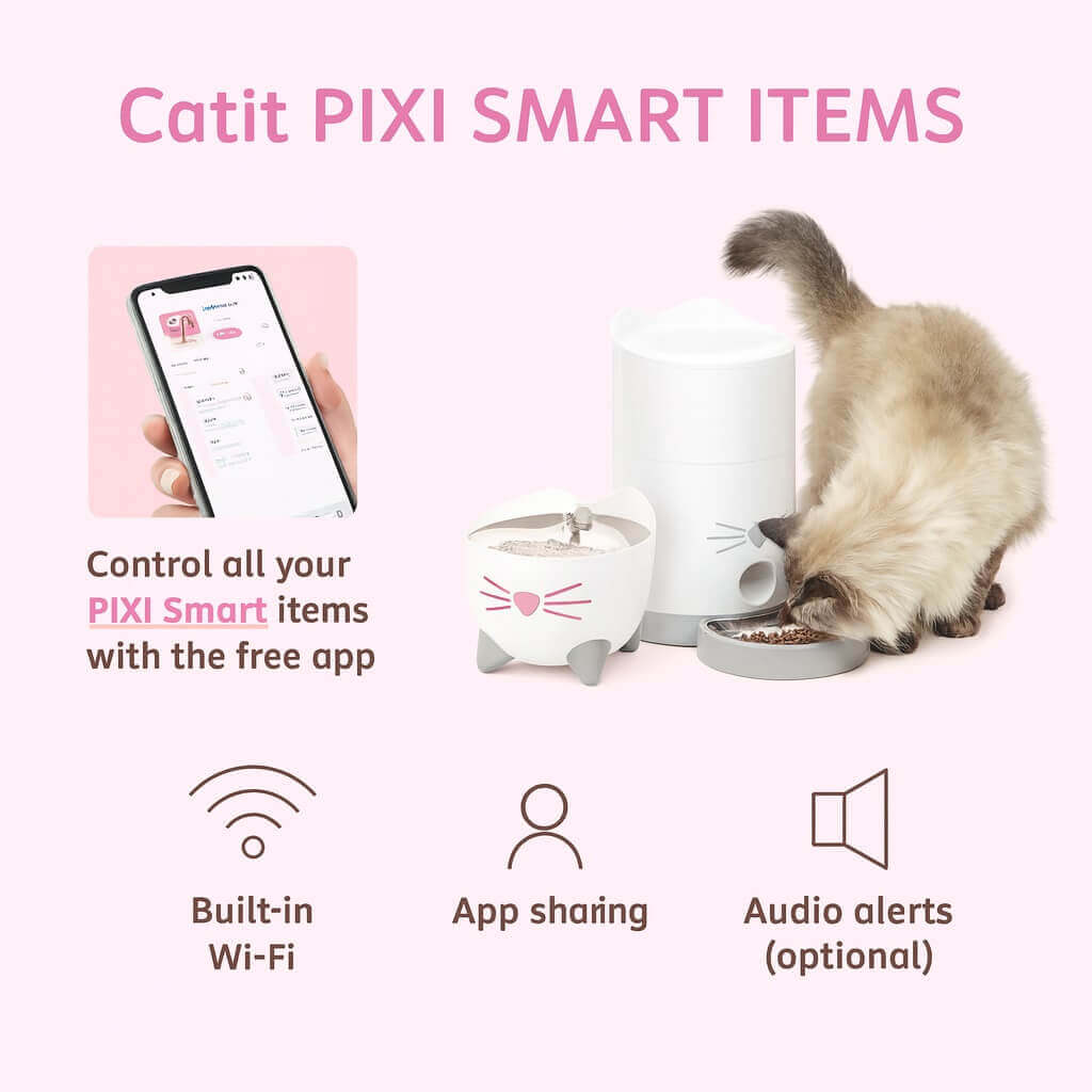 How the Catit PIXI Smart Fountain works – UV-C, Wi-Fi app and triple-action filtration