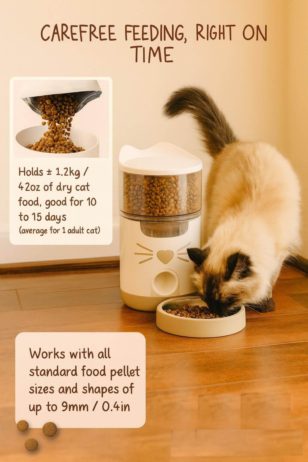 How the Catit PIXI Smart Feeder works – WiFi cat feeder with portion scheduling and freshness system