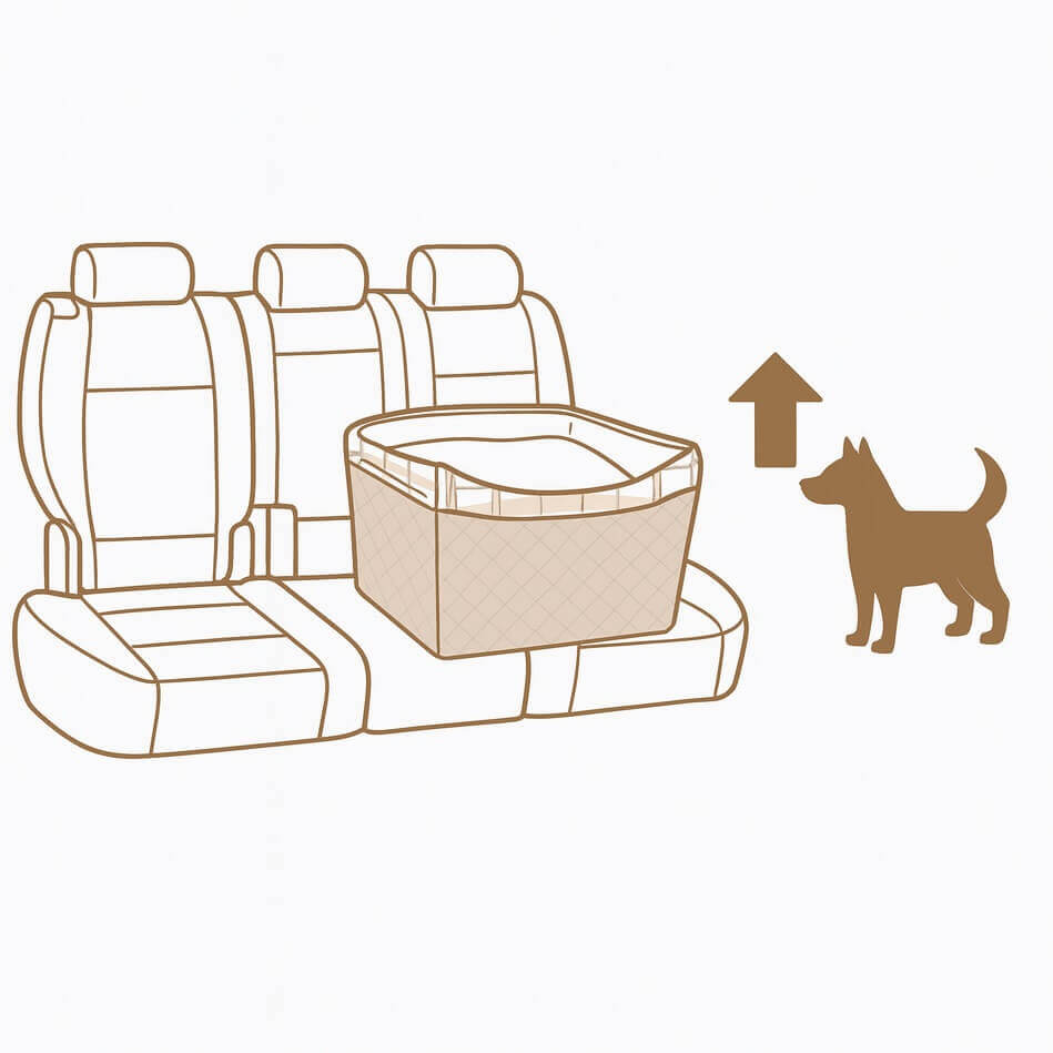 Unboxing PetSafe Dog Safety Seat – booster seat, tether, cushion, and user guide