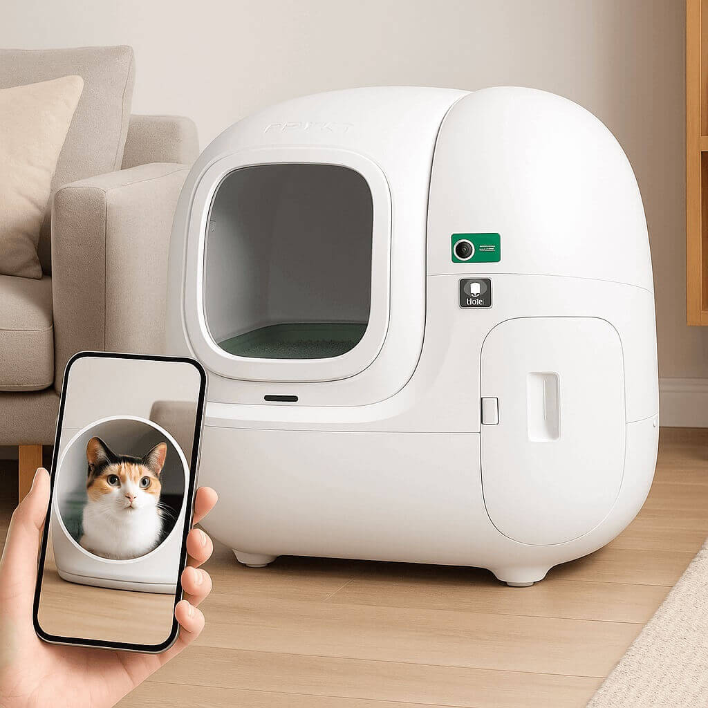 PETKIT 2025 Purobot Max AI-powered self-cleaning litter box product photo