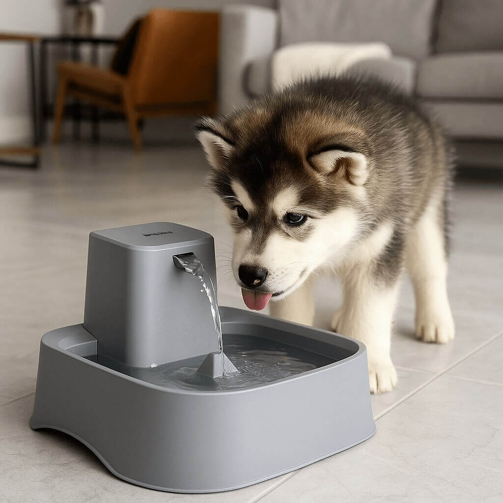 PetSafe Drinkwell 2-Gallon Fountain for Cats and Dogs – large capacity, adjustable flow, easy-to-clean design